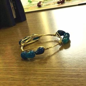 bourbon & boweties inspired wire wrapped bracelet
